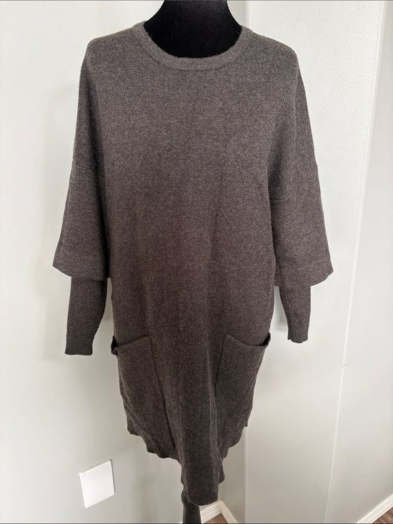 DKR& Company Dresses & Skirts - NWOT Women’s Long Sleeve Knit Dress in Dark Brown